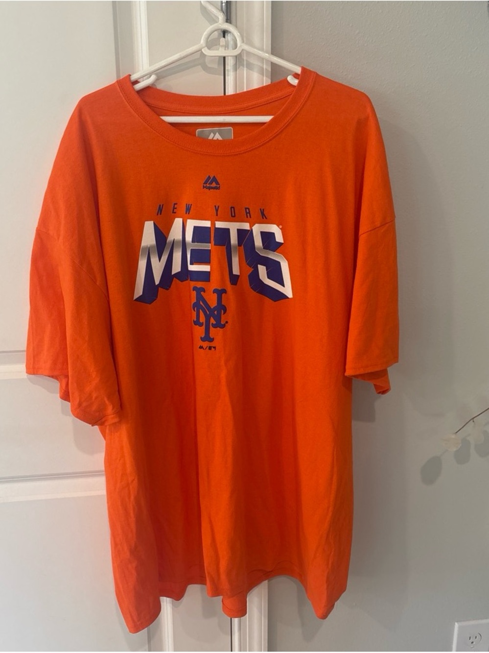 Majestic Orange New York Mets Graphic Tee